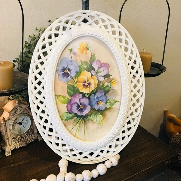 Vintage cottage core floral picture - Picture 3 of 17